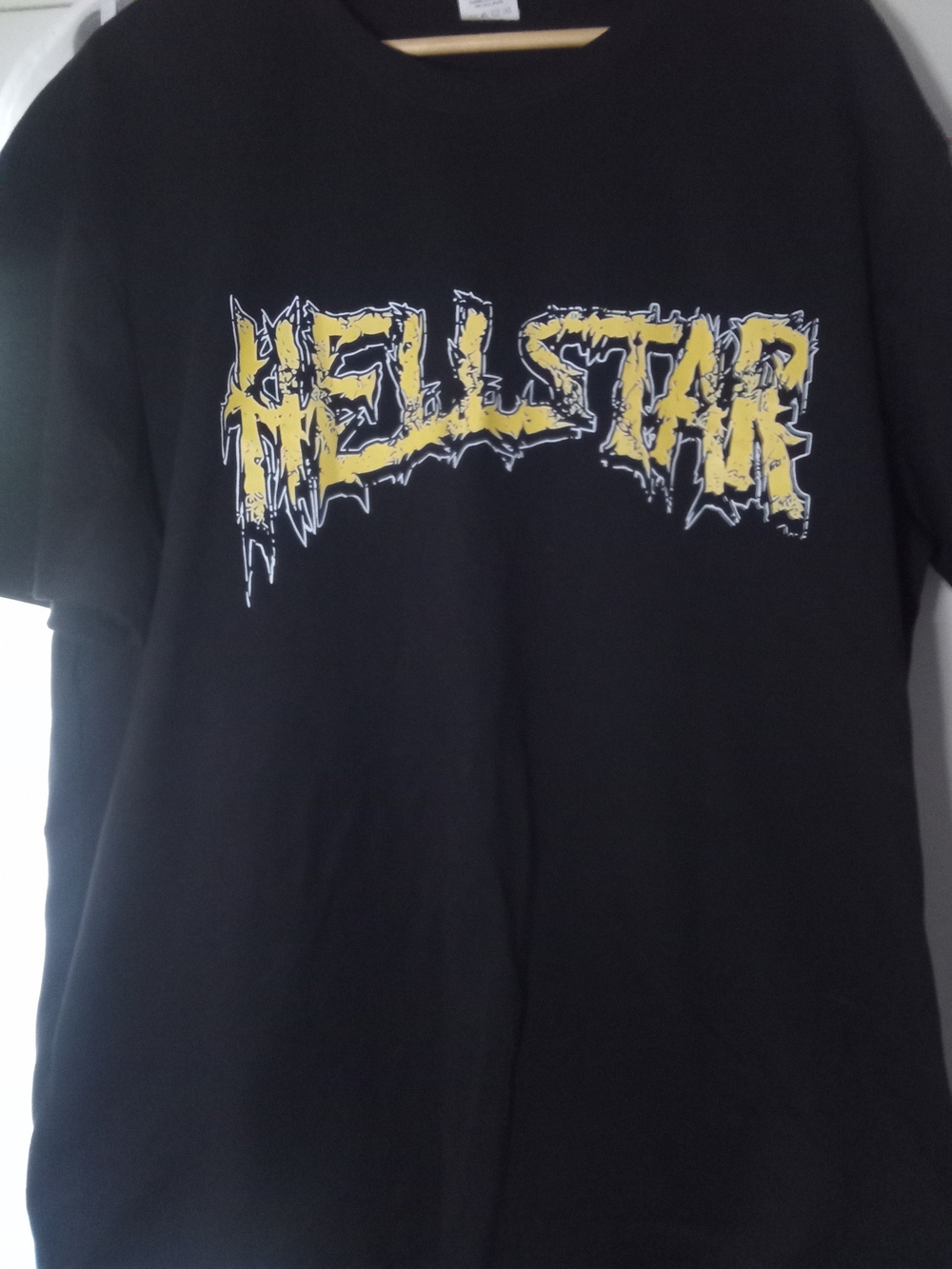 Graphic Black T-Shirt with Yellow Logo - Men